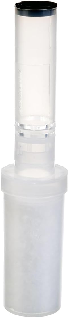 Cette cartouche filtrante se presente en coloris blanc et gris